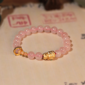 粉水晶扎基拉姆手链
